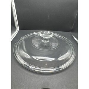 Pyrex G1C Clear Round Glass Replacement Lid 8-3/4" fits 2.5 qt Corning Casserole